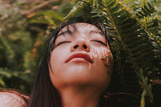  woman experiencing relaxing effects of microdosing THC