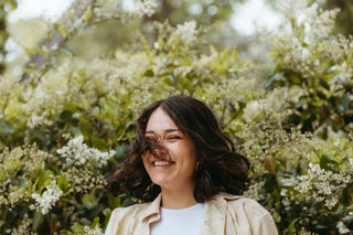 woman enjoying head high after takin an edible