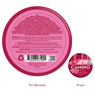 Camino Wild Cherry 'Excite' 5mg Gummies